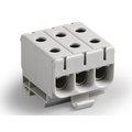 Molex Din Rail Terminal Blocks Hc Unvclp 150A 3Ckt Gry/Gry 600V 2016066163